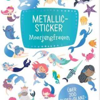 Metallic-Sticker - Meerjungfrauen