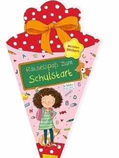 Schlau für die Schule: Rätselspaß zum Schulstart mit Stickern (Schultüte 2023 rosa)