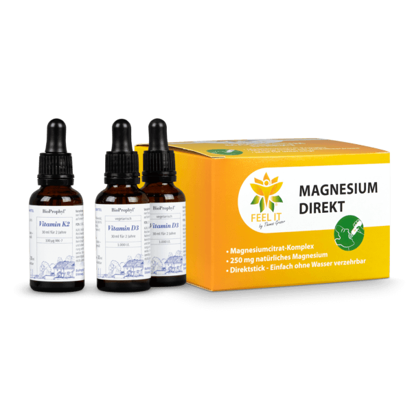 Vitamin D3 K2 + Magnesium Vorteilspaket