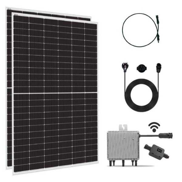 EPP.Solar Solaranlage Balkonkraftwerk 820W Komplettset mit Deye Wechselrichter 800W