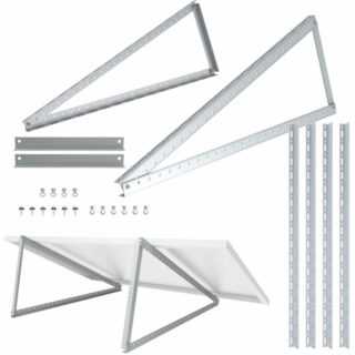 NuaFix Solarpanel Halterung Photovoltaik Solarmodul Balkonkraftwerk Aufständerung Flachdach 105 cm - Nuasol