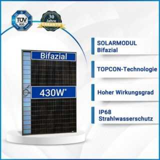 SOLAR-HOOK etm Solaranlage Balkonkraftwerk mit Speicher 1720W Bifazial, Photovoltaik Solaranlage mit 1,6 kWh Speicher von Anker, Deye Wechselrichter 1600W SUN-M160G4-EU-Q0