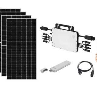 TZIpower Solaranlage Balkonkraftwerk 1500 Watt 1860W Hoymiles HM-1500 4x 465Watt Solarpanel, 1860,00 W, Monokristallin, (Komplett-Set, 1-St)