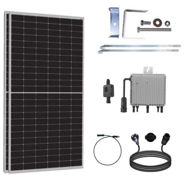 enprovesolar Solaranlage Absaar Solar Balkonkraftwerk 820W Komplettset, (Wand & Balkon Montage- Photovoltaik Solaranalage), Deye Wechselrichter 800W