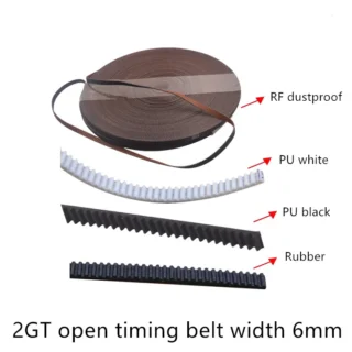 3D printer parts 2GT Open Timing Belt width 5mm 6mm mute dustproof For Motor