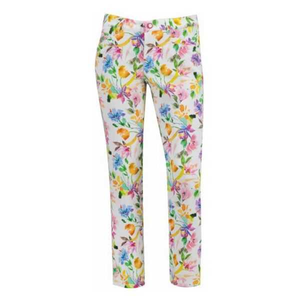 Alberto JANA-CR - WR Flowers regular fit Golf-Hose Damen | fantasy-065 38