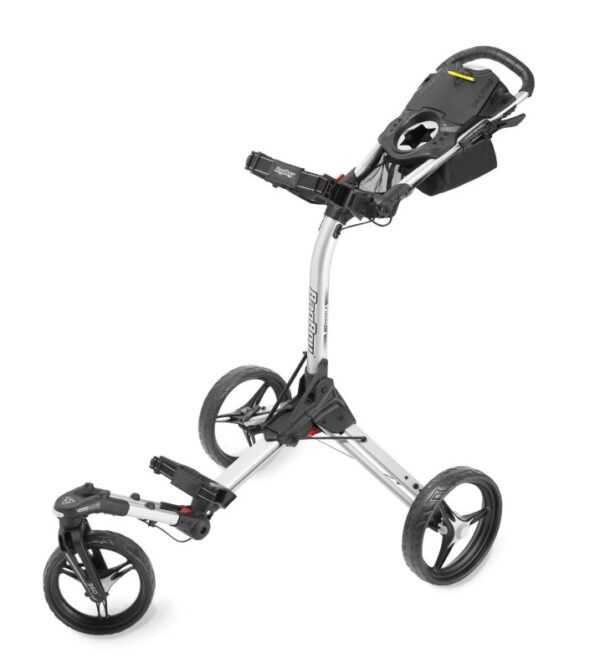 Bag Boy Tri Swivel 2.0 Push-Trolley 3-Rad | silber-schwarz