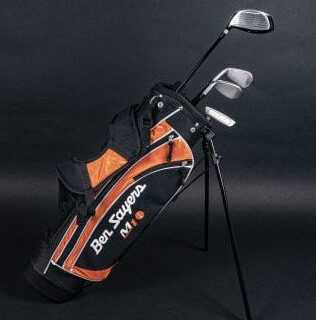 Ben Sayers M1i Juniorset Kinder 5-8 Jahre - Driver 14°, Eisen #7/9, PW/SW, Putter & Stand-Bag Black / Orange RH