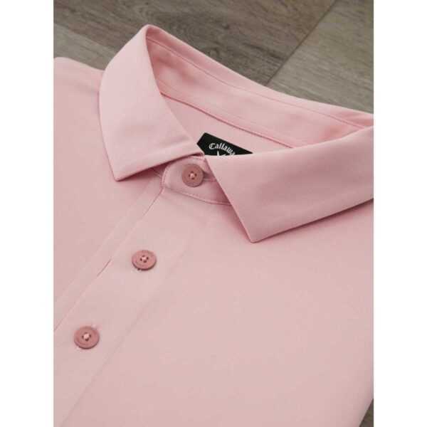 Callaway Golf Premium Jacquard Polo Herren | candy pink M