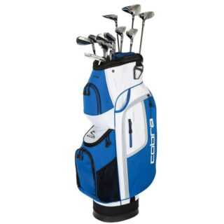 Cobra FLY XL Komplettset Herren | RH Driver 10,5°, 5 Fairway, 5 Hybrid, 6-9, PW, SW , Putter, Cart-Bag Graphit Regular +1''