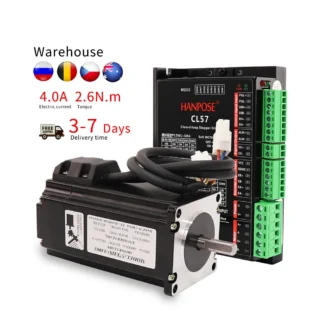 HanBuild nema23 closed loop 57EH83A4001 4.0A 2.6N.M 57 stepper motor + CL57 drive For cnc 3D Printer stepper motor closed loop