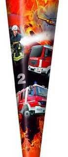 Livepac Office Schultüte Schultüte / Zuckertüte / 70cm / rund / "Feuerwehr