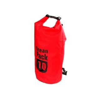 OCEAN PACK 10 Liter rot - wasserfester Beutel