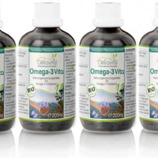 Omega-3 Vita (Bio) Pflanzenkonzentrat Vorteilspaket 4x 200ml