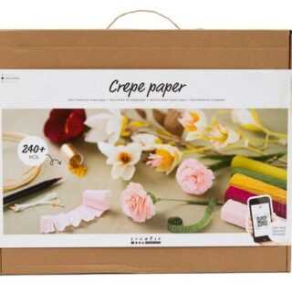 creativ company Kreativset 97088, Rosen, Maxi Kreativset Krepppapier - DIY Dekoration