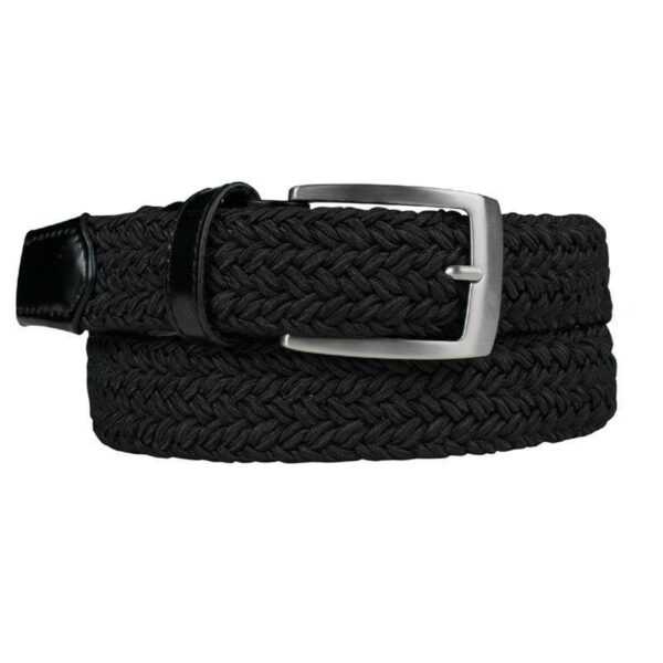 Alberto Basic Braided Gürtel Damen | black-999 90