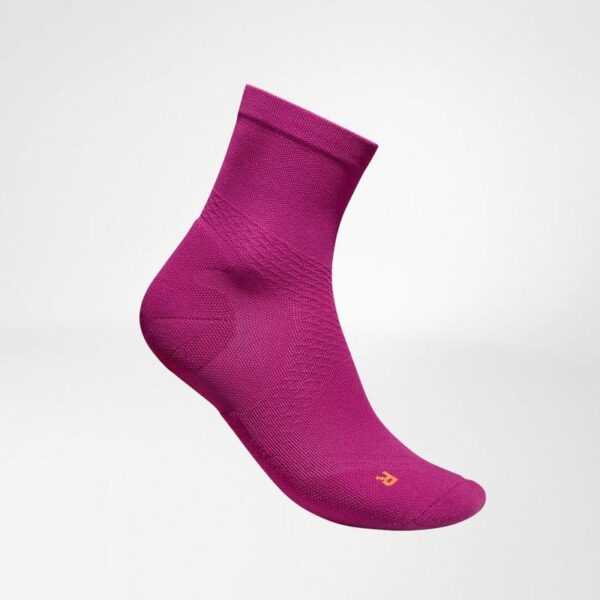 Bauerfeind Run Ultralight mid cut Socken Damen | berry EU 38 - 40