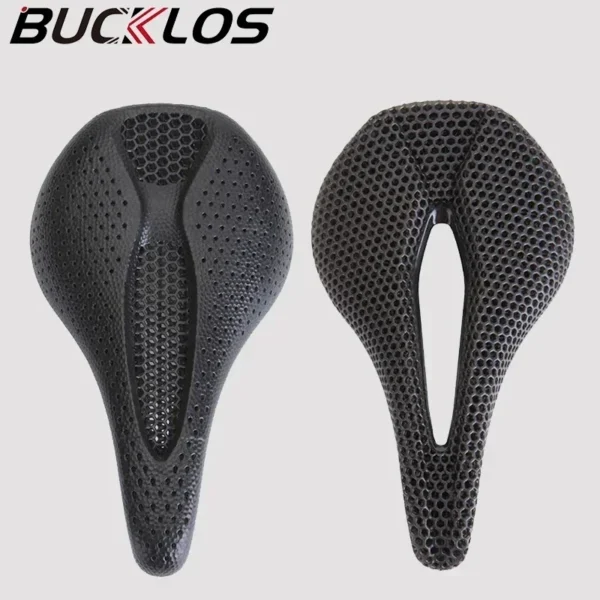 Bicycle 3D Printed Saddle Ultralight Carbon Fiber Road Mountain Bike Seat Cushion Hollow Comfortable