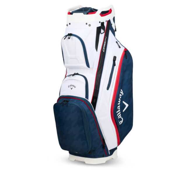 Callaway Org 14 2024 Cart-Bag | White/Navy Hounds/Red