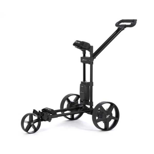 Flat Cat Touch Hybrid Loch Elektro-Trolley refurbished inkl. Scorekarten- und Schirmhalter | schwarz