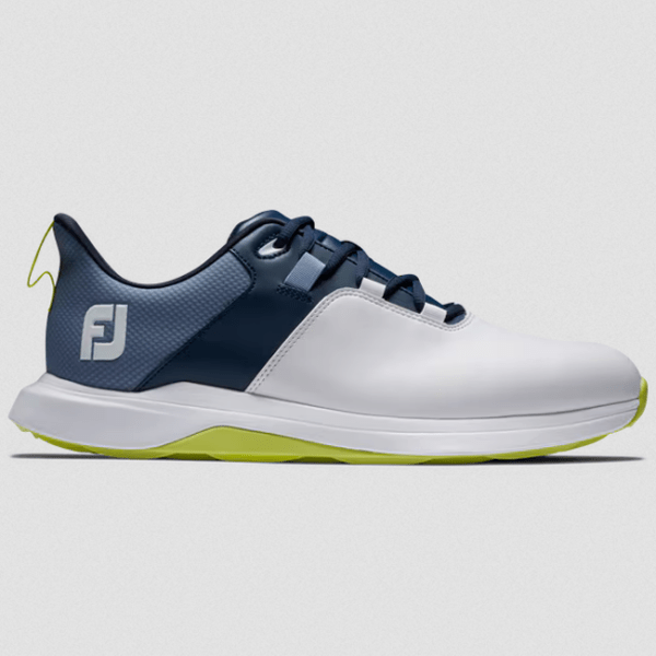 FootJoy ProLite spikeless Golf-Schuh Herren Medium white-navy, lime EU 42,5