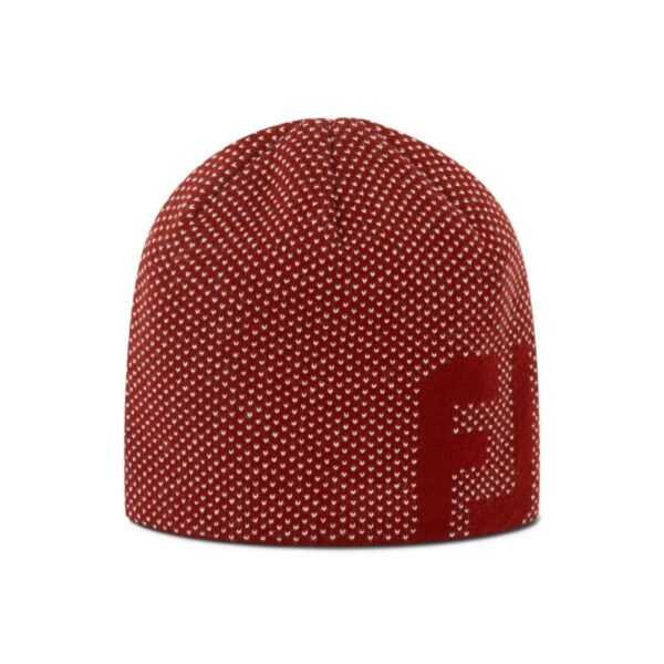 FootJoy Pünktchen-Jacquard-Beanie | red one size