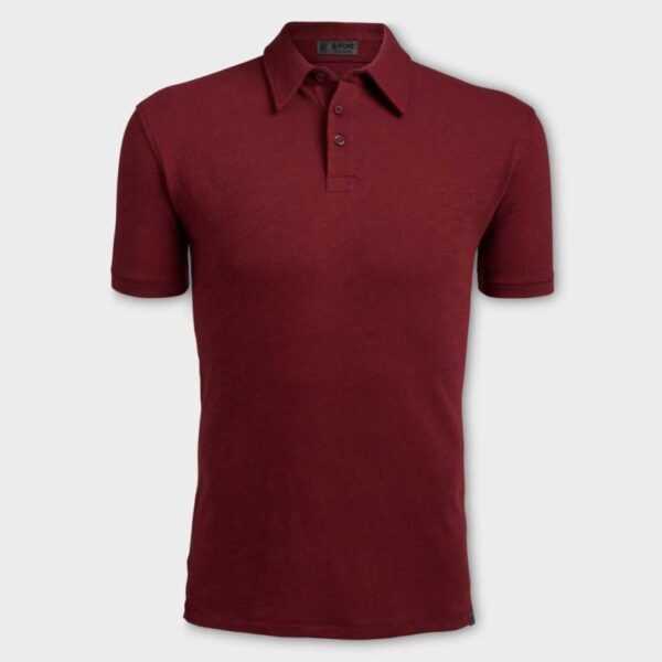 G/FORE Clubhouse Slub cotton slim fit Polo Herren | cabernet M