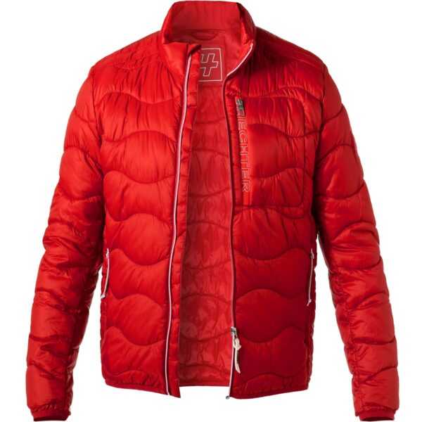 HECHTER PARIS Herren Steppjacke rot Mikrofaser unifarben