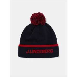 J.Lindeberg Stripe Beanie | jl navy one size