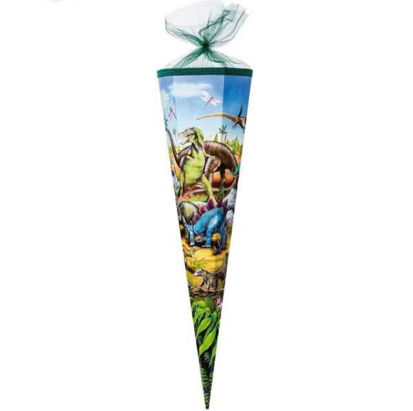 Nestler Schultüte DINOZEIT Dinosaurier, Zuckertüte 85cm (zum Schulanfang / Einschulung)