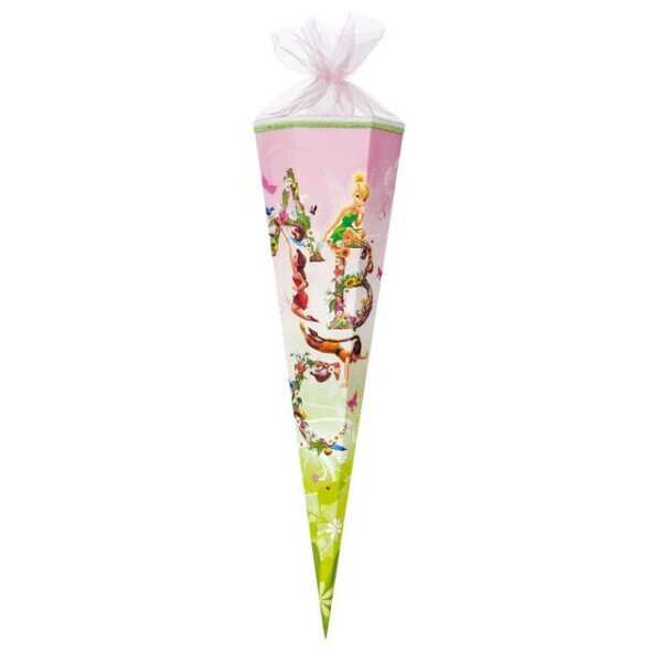 Nestler Schultüte Disney Fairys TINKERBELL FEE, Zuckertüte 85cm (zum Schulanfang / Einschulung)