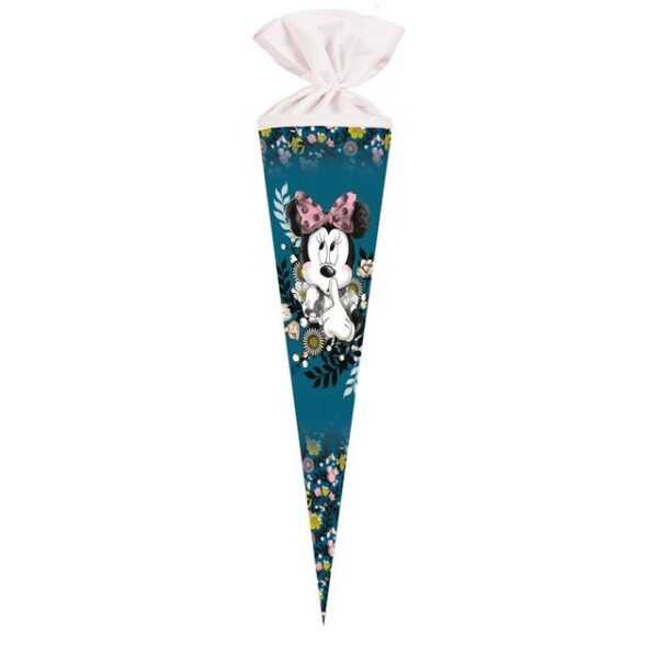 Nestler Schultüte Disney Minnie Maus Sweetheart, 70 cm, rund, mit Filzverschluss, Zuckertüte für Schulanfang