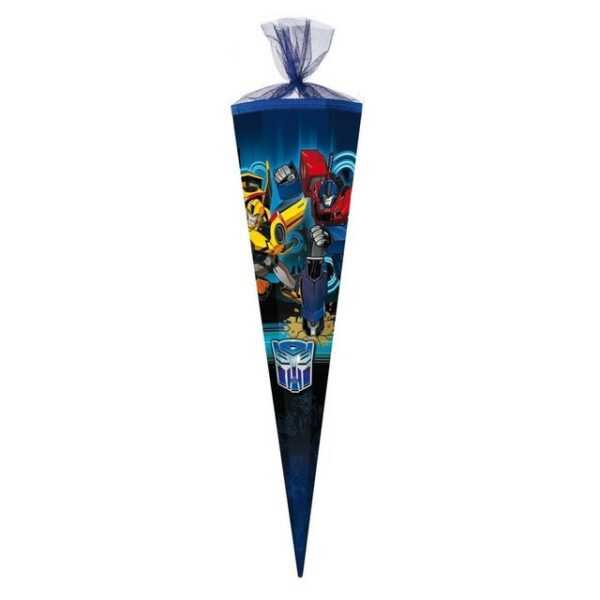 Nestler Schultüte TRANSFORMERS OPTIMUS PRIME BLAU, Zuckertüte 85cm (zum Schulanfang / Einschulung)