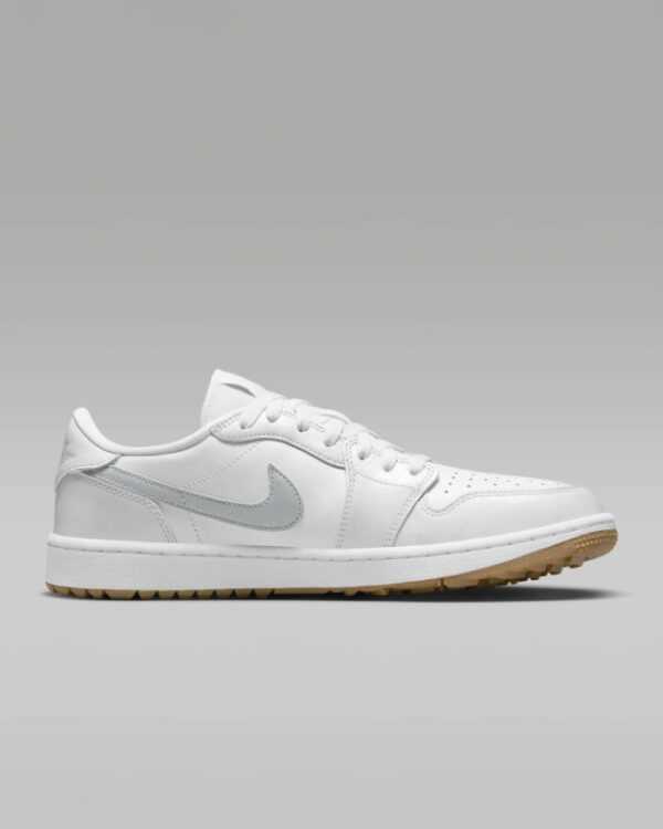 Nike AIR JORDAN 1 LOW G Golf-Schuh Herren | white-pure platinum, gum med brown EU 41