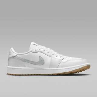 Nike AIR JORDAN 1 LOW G Golf-Schuh Herren | white-pure platinum, gum med brown EU 42