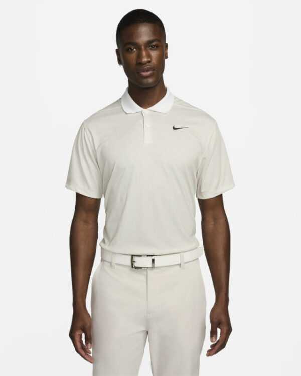 Nike DF VICTORY+ Polo Herren | light bone-summit white, black L