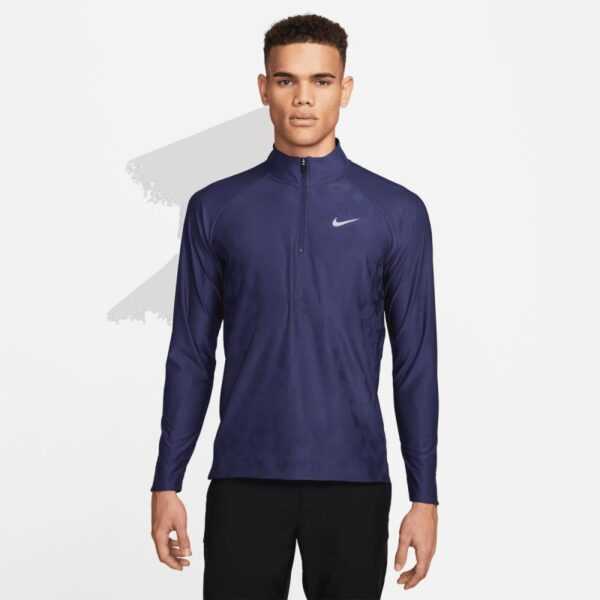 Nike Dri-FIT ADV Tour 1/2-Zip Golf-Top Herren | midnight navy-white XL