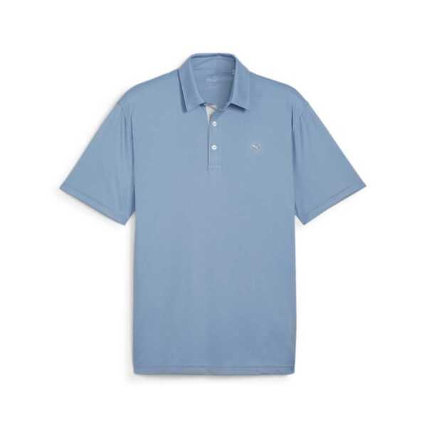 PUMA Pure Solid Polo Herren | blue XS