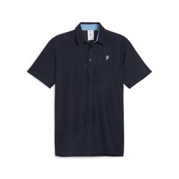 PUMA x PTC Jacquard Polo Herren | blue XS