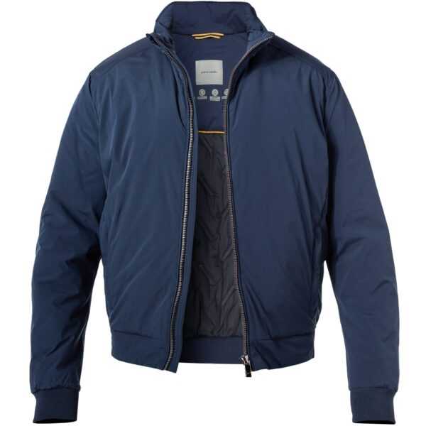 Pierre Cardin Herren Blouson blau Mikrofaser unifarben