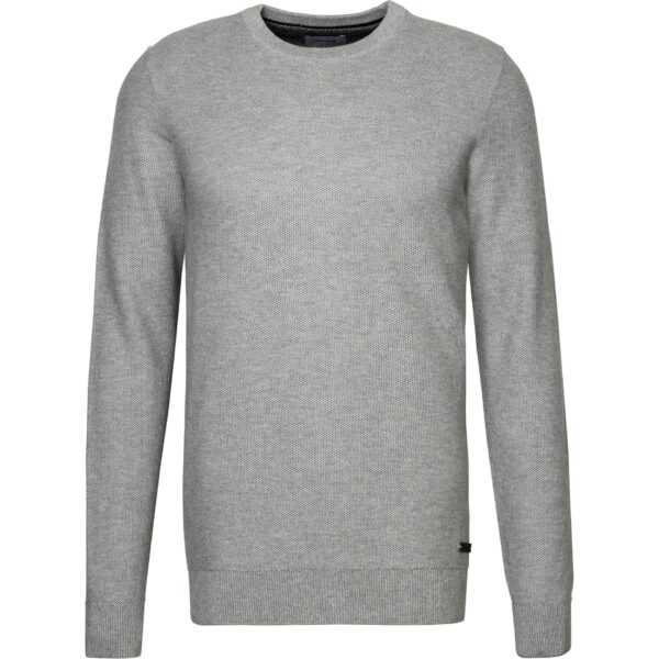 Pierre Cardin Herren Pullover grau Baumwolle unifarben