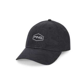 Ping Map Print Cap | black