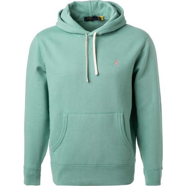 Polo Ralph Lauren Herren Hoodie grün Baumwolle unifarben