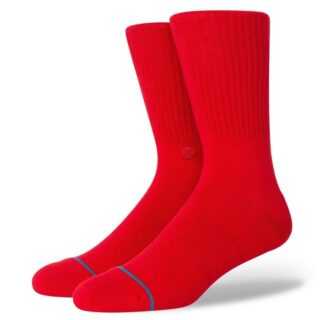 Stance Icon Crew-Socken | red M