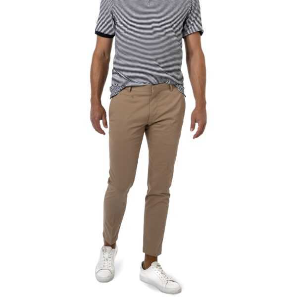 Strellson Herren Chino beige Baumwolle Slim Fit