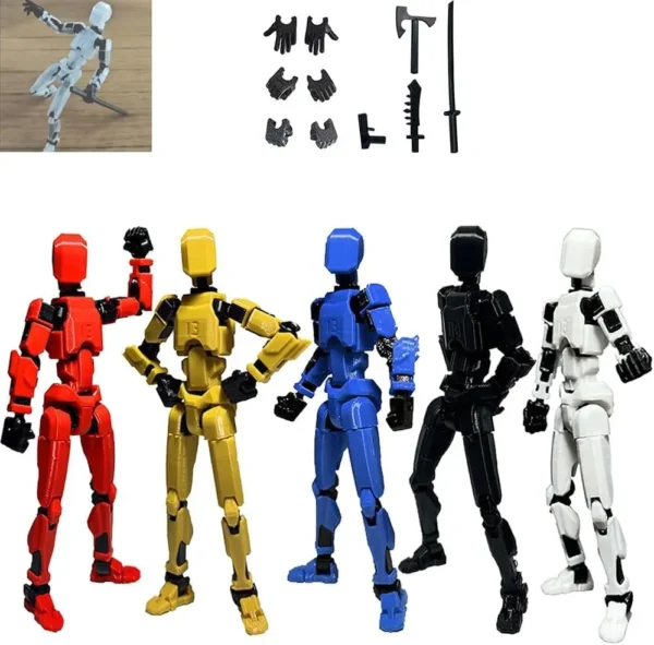 Titan 13 Action Figure 3D Printed Multi-Jointed Movable Lucky 13 Action Figure Nova 13 Action