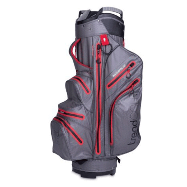 Trendgolf Rainline Pro wasserdicht Cart-Bag grau / rot