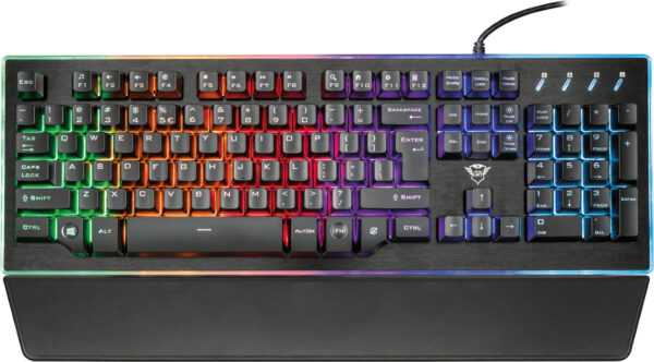 Trust Gaming GXT 860 Thura Halbmechanische LED-Tastatur DE Layout