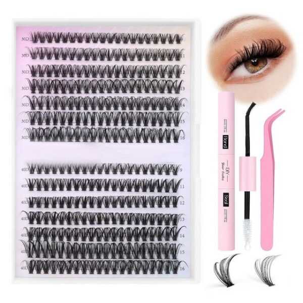 yozhiqu Bandwimpern Grenzüberschreitend beliebte DIY Clusters Lashes segmentierte Wimpern, 1 tlg., 30D/40D Wimpernverlängerung, natürliche falsche Wimpern