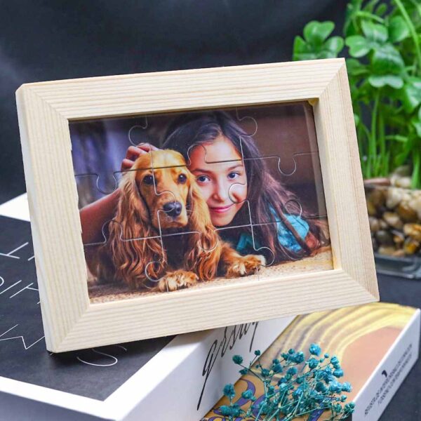 Personalisierte Foto Holz Puzzle mit Rahmen